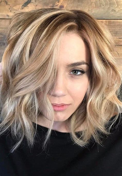 balayage hair blonde short|balayage on medium length hair.